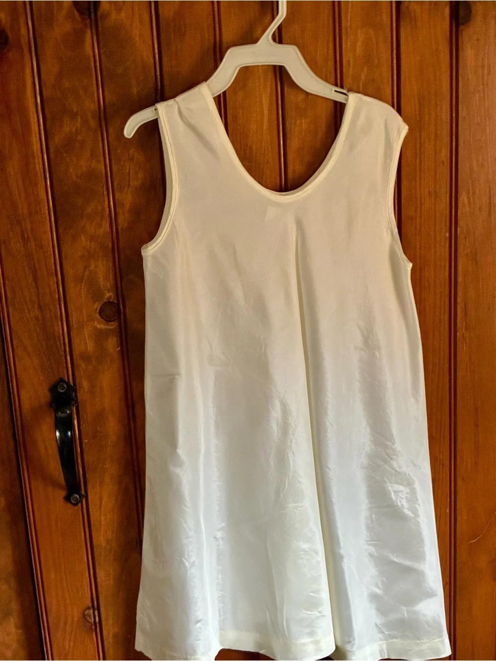Vintage girls' size8 white dress with floral embroidery,Slip and veil.